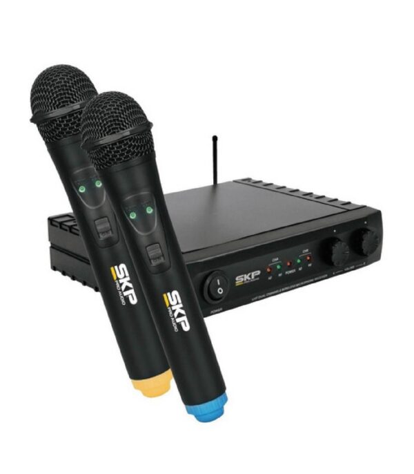 MICROFONE SKP UHF-261 SEMFIO 2MIC C/8 UN